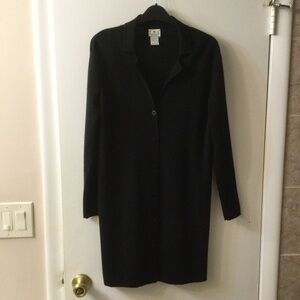 INC International Concepts Petite Black Cardigan Sweater  S  Made in Italy